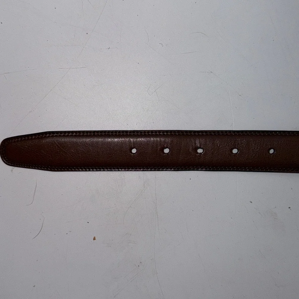 Perry Ellis Reversible Faux Leather Belt Black Brown Business Casual‎ Classic